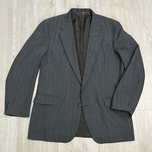 🔥BUNDLE SALE Mens 44L Towncraft pinstriped sports coat suit jacket blazer